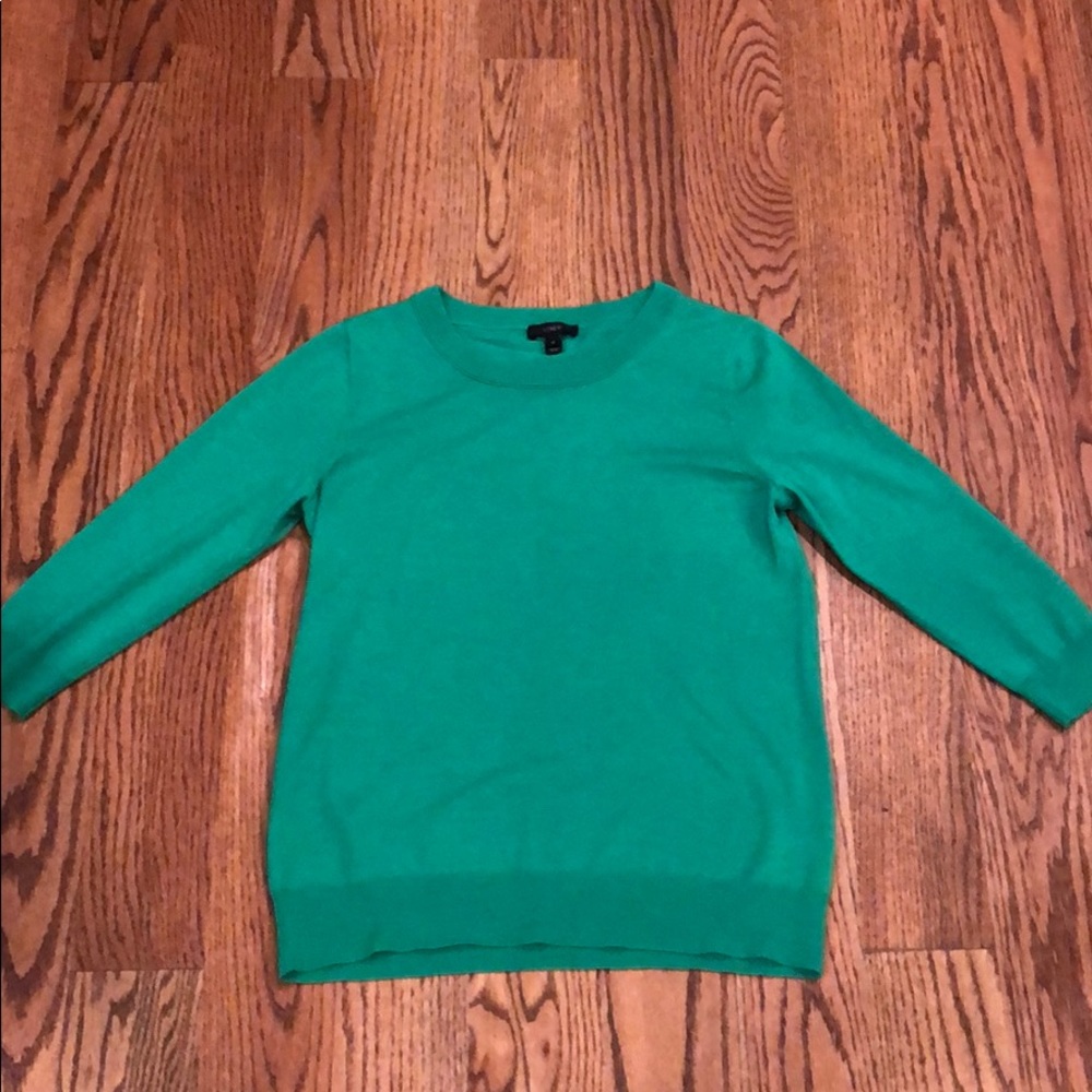 Emerald green J Crew sweater